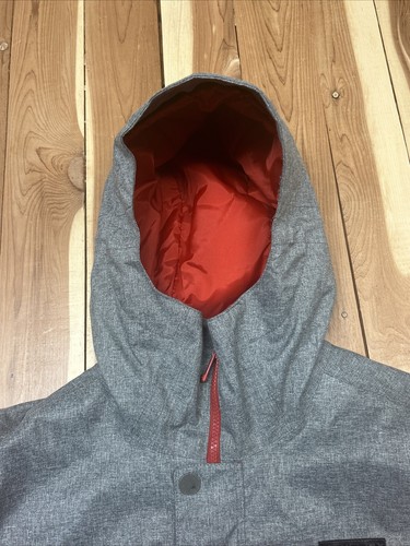 Men’s Burton Snowboard Jacket M MB Covert Red And Gray Hooded Full Zip Dryride - Picture 7 of 19