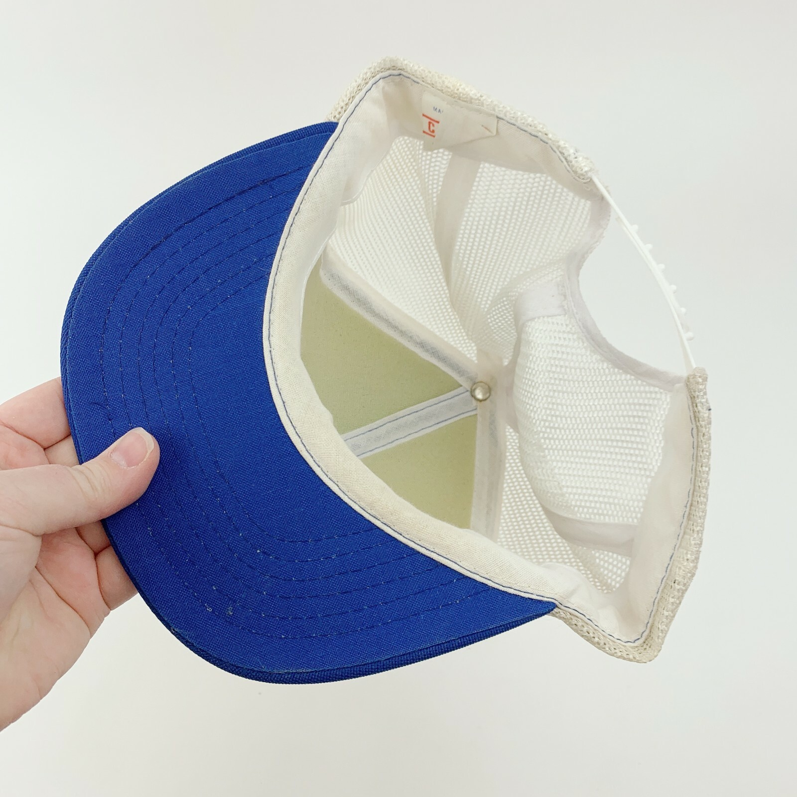 Vintage Cheney Testing Co Patch Blue Snapback Hat… - image 5