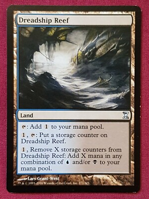 Magic The Gathering TIME SPIRAL DREADSHIP REEF land card MTG
