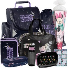 Minnie Maus Schulranzen Tornister Ranzen Rucksack Set mit Schultüte Sporttasche