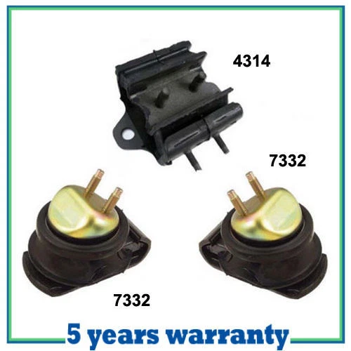 Montaje de motor y transmisión M282 3 piezas para 00-04 Nissan Frontier Xterra 3,3 L 2x2 Foto 2 de 4