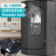 Super Large 1400W 4L Full Size Portable Steam Sauna Personal Home Spa W/ Remote