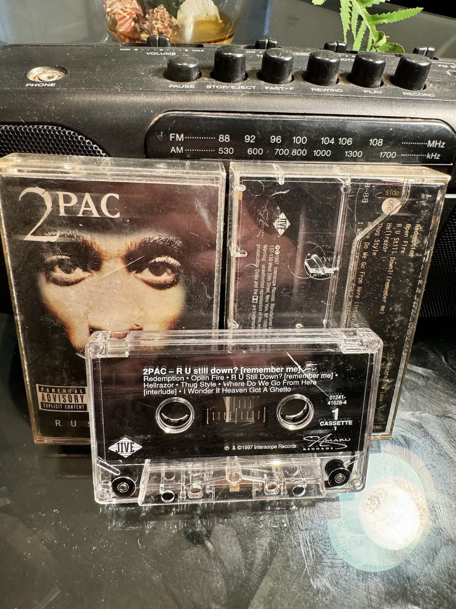 1997 2Pac R U Still Down? Cassette Tape Double Album Death Row