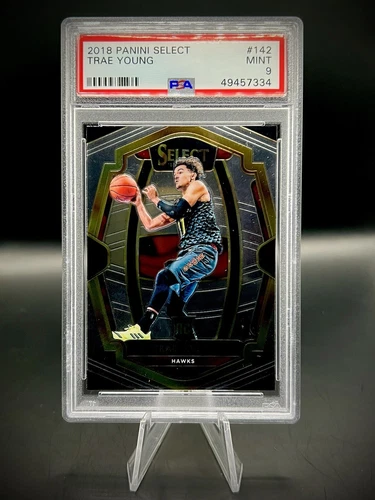 ❤️2018-19 Panini Select Premier Level Trae Young #142 PSA 9 Mint Rookie RC