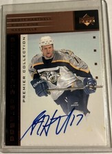 2002-03 UD Premier Collection Signatures Bronze Scott Hartnell Auto Autograph
