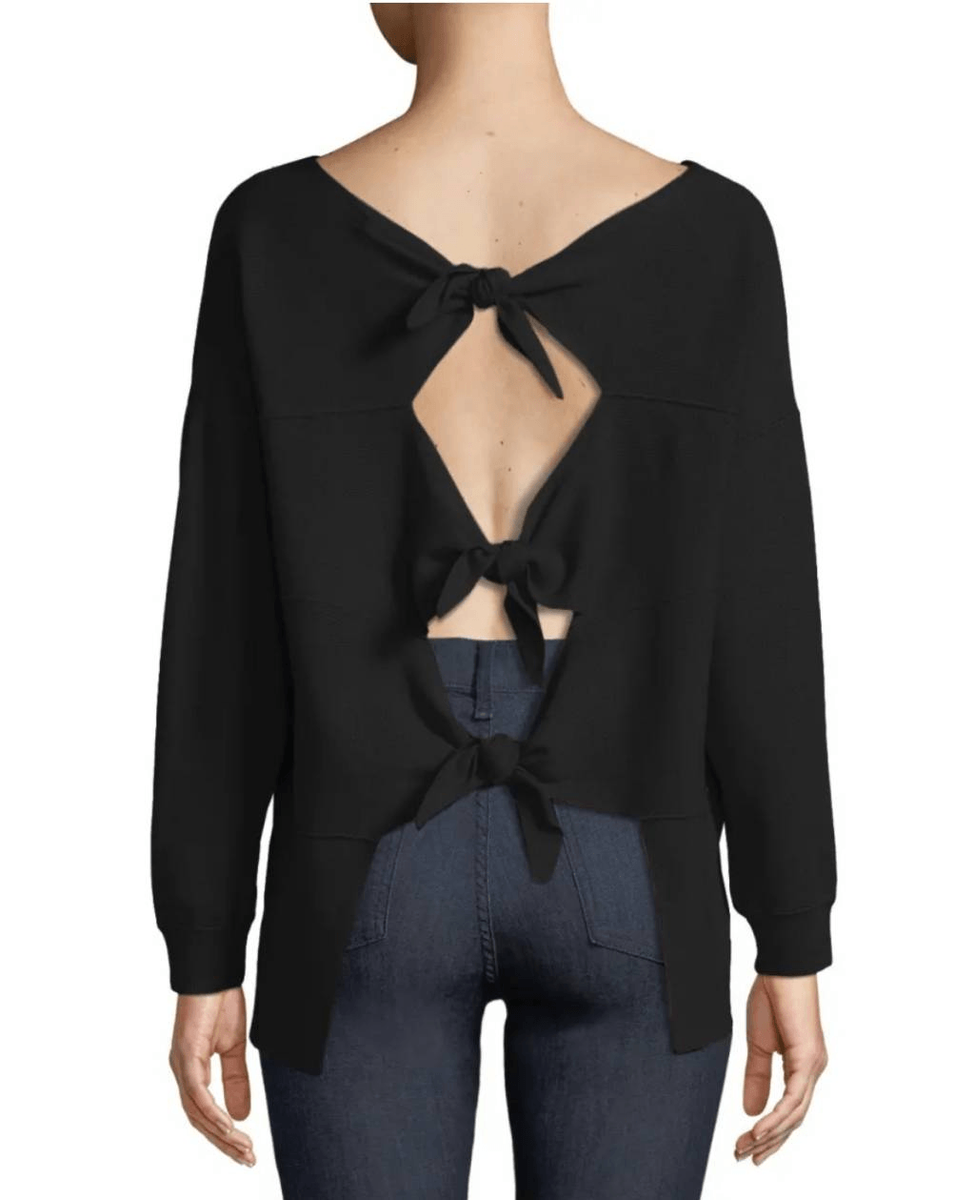 Alice Olivia Drop Shoulder Tie Back Sweater M