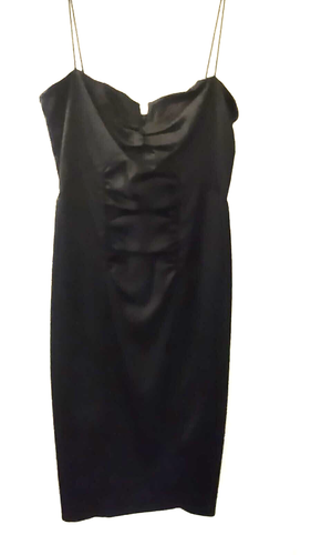 Robe Bodycon Wow Couture Gold Label Noire - Taille S, à œillets, Manches Longues, Neuve Avec étiquettes