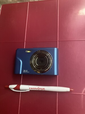 RoHS DC301-BLUE-36 MP-Digitial Camera-SD Card -Charger & Users