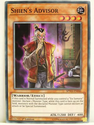 Yu-Gi-Oh - 1x #046 Shien's Advisor - SPWA - Spirit Warriors