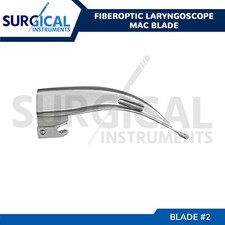 Fiberoptic Laryngoscope Mac Blade #2 - Anesthesia Intubation German Grade