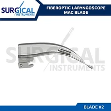 Fiberoptic Laryngoscope Mac Blade #2 - Anesthesia Intubation German Grade