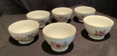 6 KAHLA Porzellan Schale Knabber Blumendekor Keramik Pottery Deko Tisch