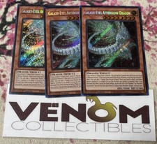 3x (M/NM) Galaxy-Eyes Afterglow Dragon RA01-EN017 Secret Rare 1st Edition YuGiOh