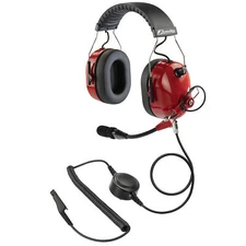 ArrowMax Over The Head Red Noise Cancelling Headphone for Motorola R7 MXP600 ION