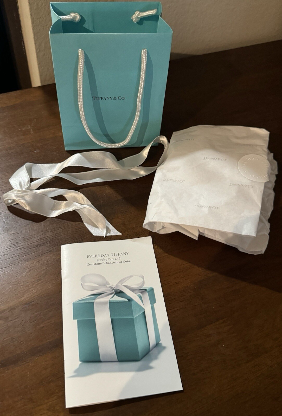 Tiffany & Co Gift Bag Blue Jewelry Necklaces Authentic Earrings