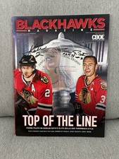 Duncan Keith & Pierre Pilotte Autographs on Chicago Blackhawks Program 2 Norris!