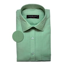 High Quality Men's Formal Solid New Green Dress Shirt Business Shirt