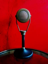 Vintage RARE 1950's Executone EXH / Turner 99 dynamic microphone w Turner stand