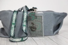 Harry Potter Hogwarts Slytherin Clear ID Badge Holder, Rubber Charm, Neck Strap