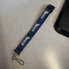 Shred-It Employee Wrist Lanyard Key Lanyard ID Lanyard Metal Clip Blue w Logo