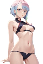 Lucy Cyberpunk Edgerunners Waifu Weatherproof Anime Sticker 6" Car Decal