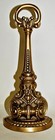 DORCHESTER SQUARE ANTIQUE BRASS DOORSTOP - CLASSIC ANDIRON SHAPE - SALE