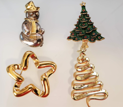 xmas brooches ebay