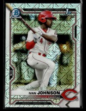 2021 Bowman #BCP-149 Ivan Johnson Chrome Prospects Mojo Refractor card