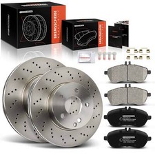 A-Premium Front 295mm Brake Discs & Brake Pads for Mercedes-Benz C-Class W204 