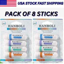 New Nasal Stick 8 Pack | Enhance Breathing + Boost Focus | Breathe Vapor HANBOLI