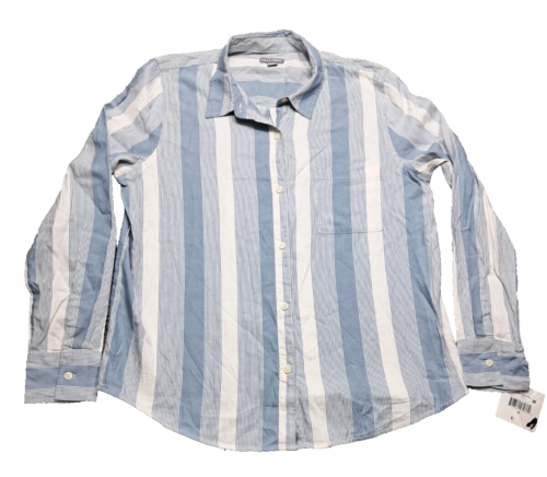 New Falls Creek Shirt Womens Sz Medium Long Sleeve Blouse Top Button Down Up