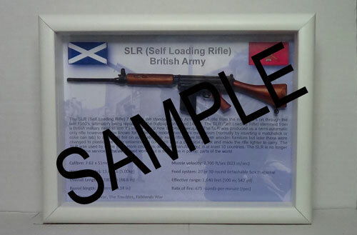 Self Loading Rifle (SLR) | British Army | Scotland Flag | Timber ...