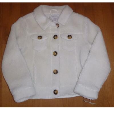 Girls Falls Creek Fuzzy Sherpa Button Down Jacket Sz M 7/8 L 10/12 XL 14/16  NWT