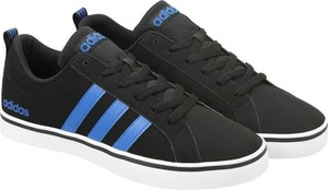 adidas black and blue trainers