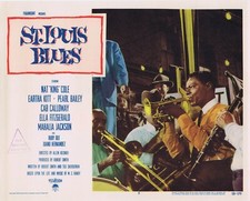 ST LOUIS BLUES Original Lobby Card 5 Eartha Kitt Nat King Cole Ella Fitzgerald