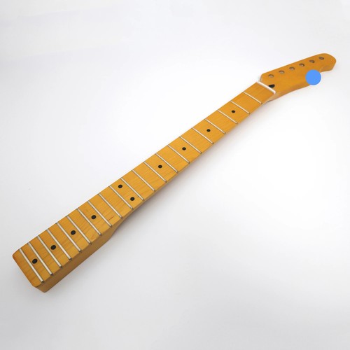 For TL Guitar Neck Glossy Yellow Canada Maple 21 Fret with Logo - Picture 2 of 6