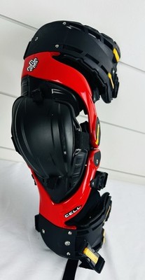 Asterisk Cell Knee Braces LEFT KNEE ONLY Size: SMALL Red/black