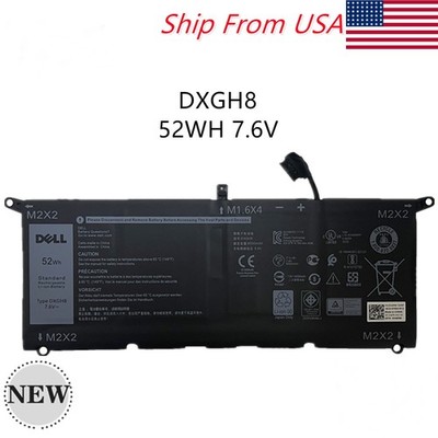 Genuine 52WH DXGH8 V48RM HK6N5 Battery For Dell XPS 15 2017 9560 13 9370 P82G001