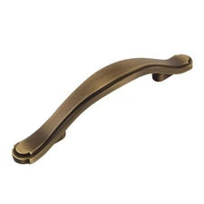 Cabinet Handle Pull 10-Pack 3-Inch Brushed Antique Brass 8816BAB Hardware