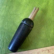 Vintage Unknown Crow Call Great For Turkey Locating Works Great Black Wood