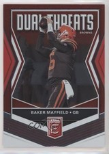 2019 Panini Donruss Elite Dual Threats Red 76/99 Baker Mayfield #DT-6 0ls