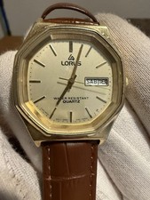 Vintage Lorus Watch Day Date Mens Quartz Watch