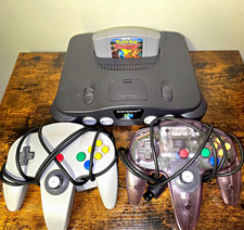 Nintendo 64 N64 Console w/ 2 Controllers + Pokemon Stadium + Transfer Pak + HDMI