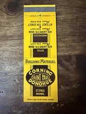 D926 Corning Donohue Inc. St Paul Minnesota Vintage Matchbook Cover