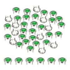Rhinestone Claw Beads Nailhead 8 mm Fit for Clothing DIY 120 Pack, Green