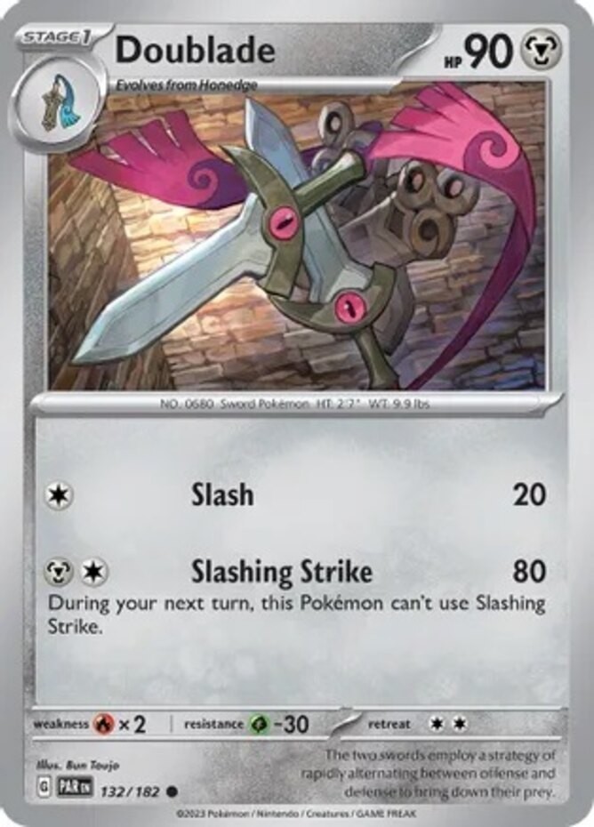 Doublade - 132/182 - Common - Reverse Holo - Near Mint