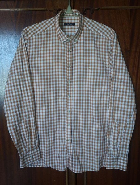 Men Pierre Cardin Shirt White L #CEWB