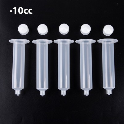 5pcs Glue Dispensing Syringe Barrel 3/5/10/30/55cc Glue Dispenser Syringe TuJCUR