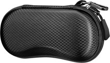 Sunglasses Case, Hard EVA Shell Shockproof Sport Glasses Case with Metal Carabin