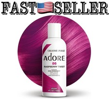 Adore Semi Permanent Hair Color Vegan Raspberry Twist 4oz 118ml 